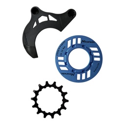 [2123258] Комплект захистів ланцюга для електровелосипеда, вкл. зірку 14 зубців та напрямну ланцюга, синій (BDU2XX)