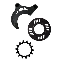 [2123259] Комплект захистів ланцюга для електровелосипеда, вкл. зірку 14 зубців та напрямну ланцюга, чорний (BDU2XX)